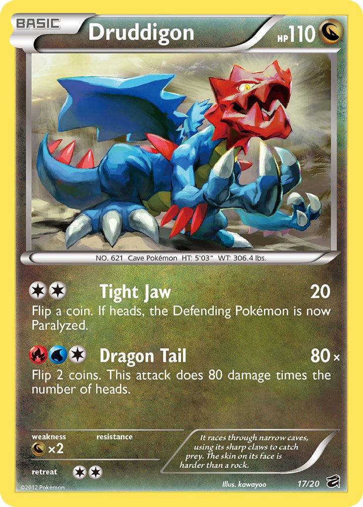 Dragon Vault Druddigon [Stamped] Pokémon card